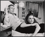 Richard Mulligan and unidentified in the stage production The Only Game in Town