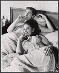 Richard Mulligan and unidentified in the stage production The Only Game in Town