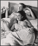 Richard Mulligan and unidentified in the stage production The Only Game in Town