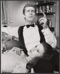 Richard Mulligan and unidentified in the stage production The Only Game in Town