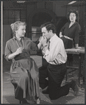 Robert Loggia [center], Maureen Stapleton [right] and unidentified in the stage production Orpheus Descending