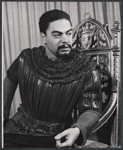 Earle Hyman in rehearsal for the 1957 American Shakespeare production of Othello