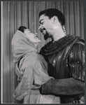 Jacqueline Brookes and Earle Hyman in the 1957 American Shakespeare production of Othello