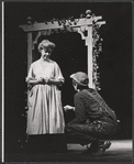 Jo Van Fleet and unidentified in the stage production Our Town