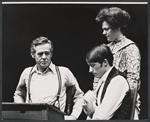 Mark Bramhall, Robert Ryan and Estelle Parsons in the stage production Our Town