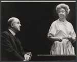 John McGiver and Jo Van Fleet in the stage production Our Town