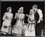 Maxene Andrews, Patty Andrews, April Shawhan and Douglass Watson in the stage production Over Here!