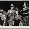 Bette Henritze, MacIntyre Dixon, Ann Reinking and Phyllis Somerville in the stage production Over Here!