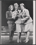 Janie Sell, Patty Andrews and Maxene Andrews in the stage production Over Here!