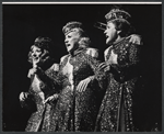 Janie Sell, Patty Andrews and Maxene Andrews in the stage production Over Here!