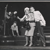Patty Andrews, Jim Weston [right] and unidentified others in the stage production Over Here!
