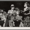 Bette Henritze, MacIntyre Dixon, Ann Reinking and Phyllis Somerville in the stage production Over Here!