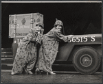 Patty Andrews and Maxene Andrews in the stage production Over Here!
