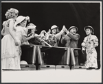 William Griffis [center], Bette Henritze [right] and unidentified others in the stage production Over Here!