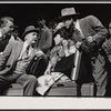 Douglass Watson, William Griffis [center], Ann Reinking [right] and unidentified others in the stage production Over Here!