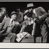 Douglass Watson, William Griffis [center], Ann Reinking [right] and unidentified others in the stage production Over Here!