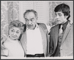Molly Picon, Sam Levene and Terry Kiser in the stage production Paris Is Out!