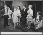 Sam Levene, Dorothy Sands, Molly Picon, Zina Jasper, Terry Kiser, Laryssa Lauret and Gary Tigerman in the stage production Paris Is Out!