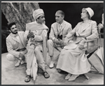 Zia Mohyeddin, Eric Portman, Gladys Cooper and unidentified in the stage production A Passage to India