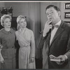 Haila Stoddard, Susan Oliver and Tom Ewell in the stage production Patate