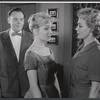 Tom Ewell, Susan Oliver and Haila Stoddard in the stage production Patate