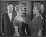 Tom Ewell, Susan Oliver and Haila Stoddard in the stage production Patate