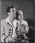 Fritz Weaver and Joanna Roos in the stage production Peer Gynt