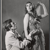 Fritz Weaver and unidentified in the stage production of Peer Gynt