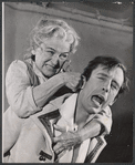 Joanna Roos and Fritz Weaver in the stage production Peer Gynt