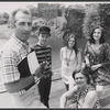 Gerald Freedman, Stacy Keach, Judy Collins, Estelle Parsons [seated] and Olympia Dukakis in rehearsal for the 1969 Public Theater stage production of Peer Gynt