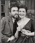 Donald Davis and Eileen Herlie in the stage production Photo Finish