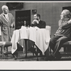 Hume Cronyn, Robert Shaw and George Voskovec in the stage production The Physicists