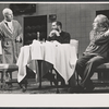 Hume Cronyn, Robert Shaw and George Voskovec in the stage production The Physicists