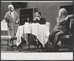 Hume Cronyn, Robert Shaw and George Voskovec in the stage production The Physicists