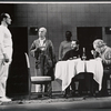 Hume Cronyn, Rod Colbin [background in shadow], Robert Shaw and George Voskovec in the stage production The Physicists