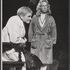 Jessica Tandy, Leonard Parker [background] and Hume Cronyn in the stage production The Physicists