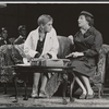 Doug Chapin, Leland Mayforth [background] Jessica Tandy and Frances Heflin in the stage production The Physicists