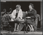 Doug Chapin, Leland Mayforth [background] Jessica Tandy and Frances Heflin in the stage production The Physicists