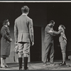 Frances Heflin, Leland Mayforth [back to camera] Robert Shaw and Doug Chapin in the stage production The Physicists