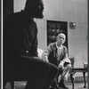 Robert Shaw and Hume Cronyn in the stage production The Physicists