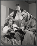 Delmar Roos [left] and unidentified others in the 1962 stage production Pilgrim's Progress