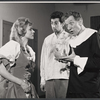 Delmar Roos, Larry Hankin and Francis Barnard in the 1962 stage production Pilgrim's Progress