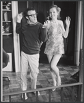 Woody Allen and Lee Anne Fahey in the stage production Play It Again, Sam