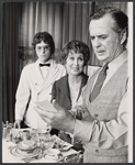 Betty Garrett, Larry Parks and unidentified from the touring stage production Plaza Suite