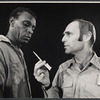 Moses Gunn and Peter Masterson in the stage production The Poison Tree