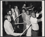 Moses Gunn, Cleavon Little, Northern Calloway, Dick Anthony Williams [left] and unidentified others in the stage production The Poison Tree