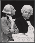 Donald Pleasence and unidentified in the stage production Poor Bitos