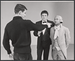 Charles Gray, Donald Pleasence and unidentified [left] in the stage production Poor Bitos