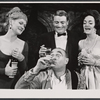 Nancy Reardon, Donald Pleasence, Charles Gray and Jane Lowry in the stage production Poor Bitos