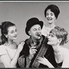 Diana Muldaur, Donald Pleasence, Jane Lowry and Nancy Reardon in the stage production Poor Bitos